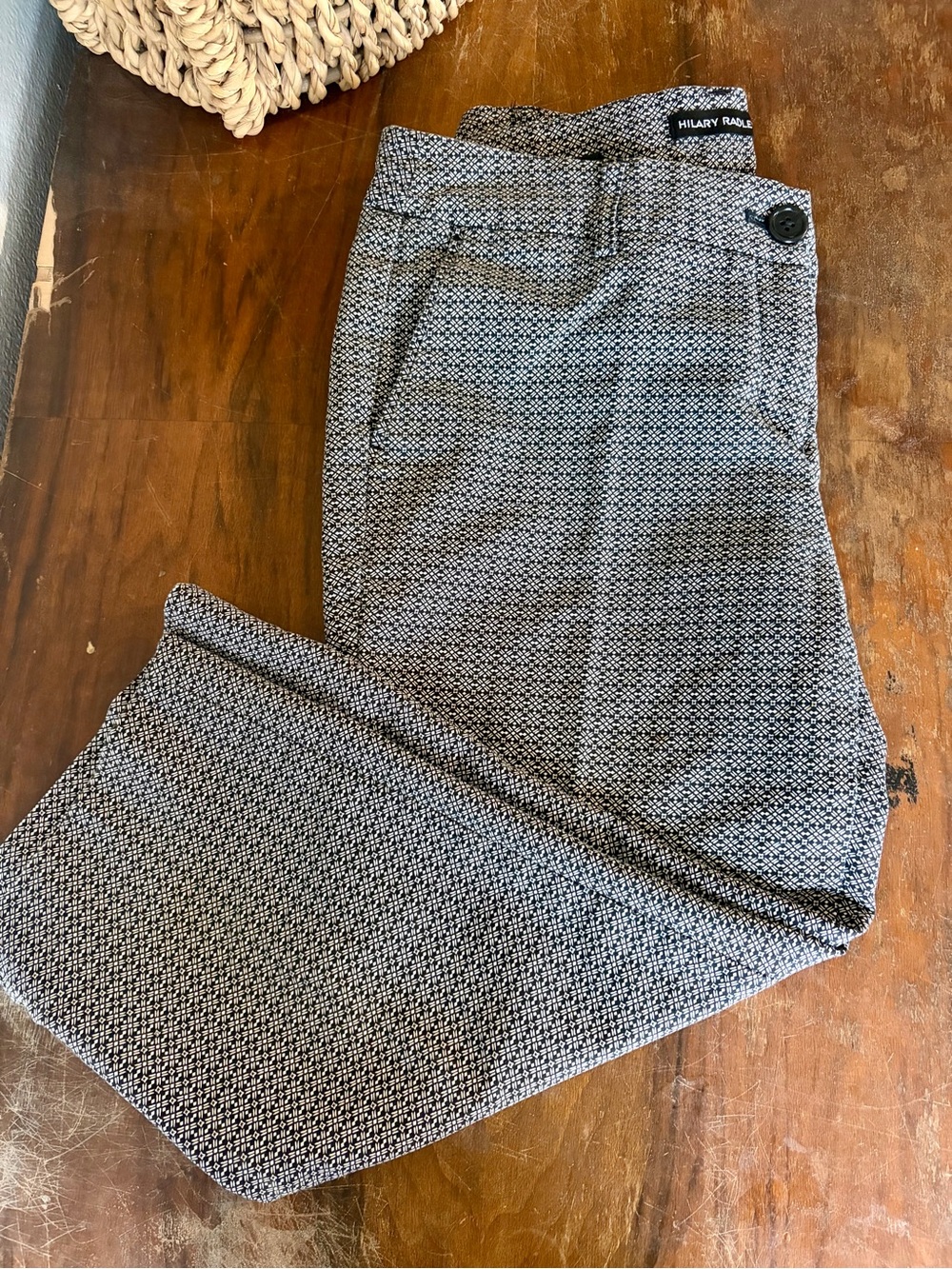 Hilary Radley Women’s Navy Patterned Capri
